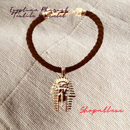 Egyptian Pharoah Twisted Textile Bracelet