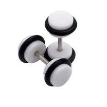 Acrylic 12mm Cheater Plugs 18g