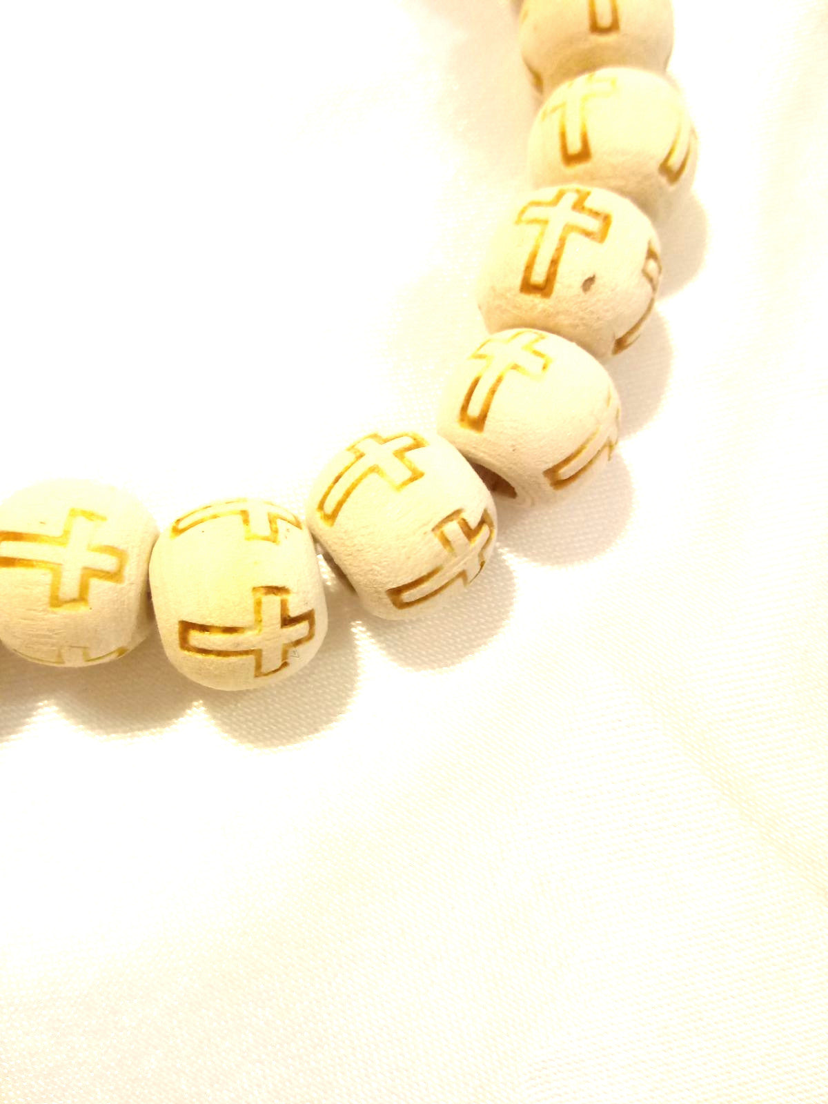 Inked Wooden Cross Minimalist Bracelet