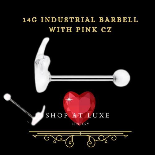 14g Middle Finger Tongue Barbell