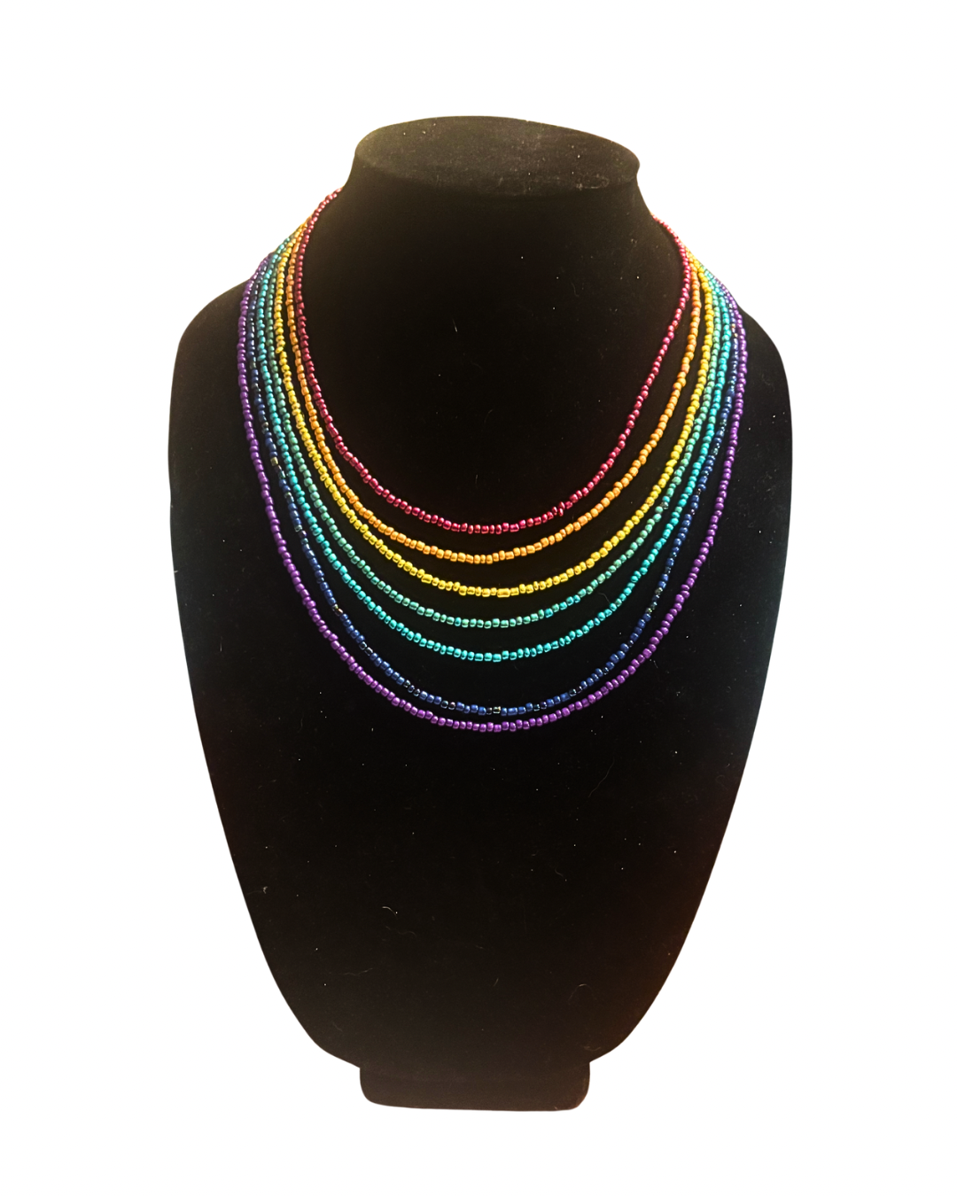 Rainbow Multi-Strand Necklace