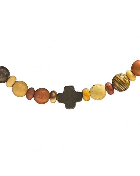 Tribal Hand Beaded Necklace