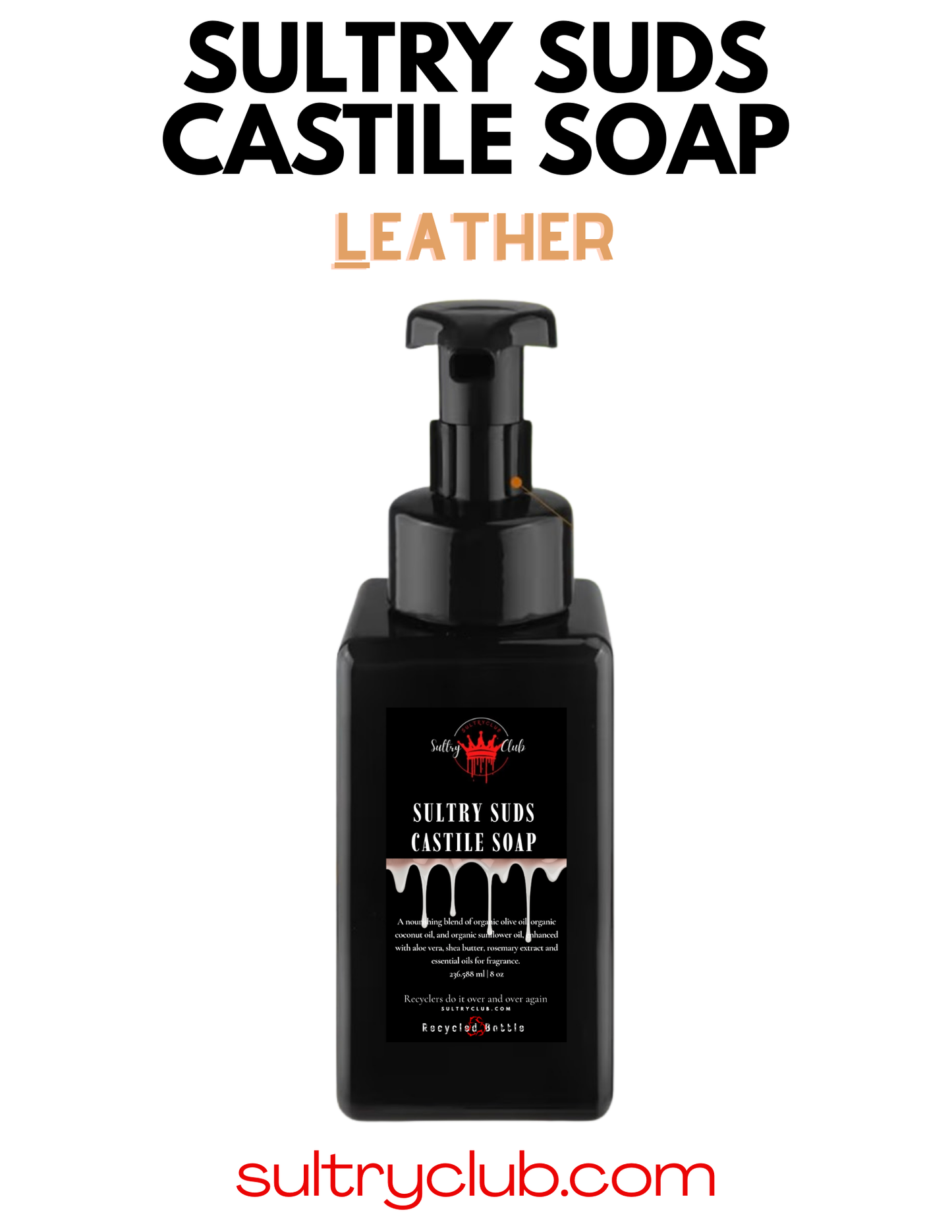 Sultry Suds™ Vegan Foaming Soap (Leather Ombré type)