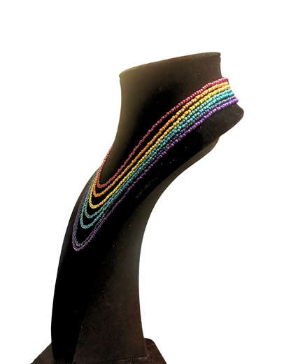 Rainbow Multi-Strand Necklace