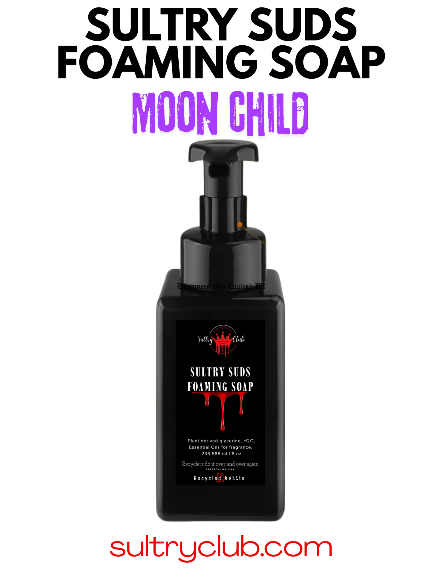 Sultry Suds™ Vegan Foaming Soap (Moon Child)