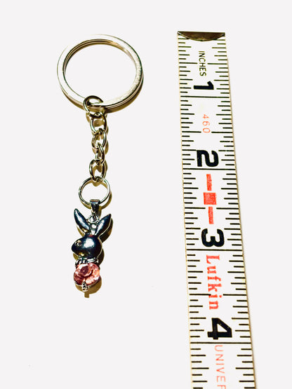 Playboy Bunny Charm Keychain