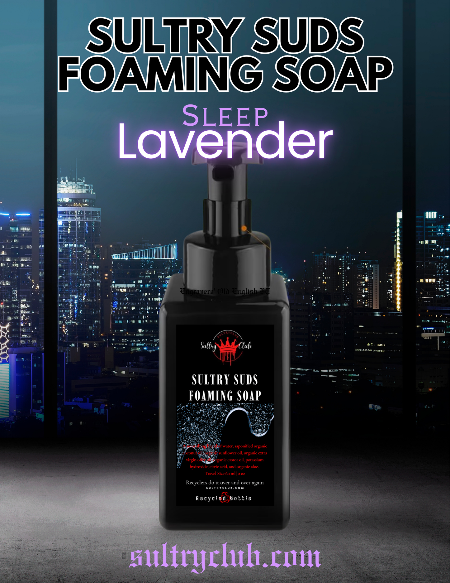 Sultry Suds™ Vegan Foaming Soap (Sleep Lavender)