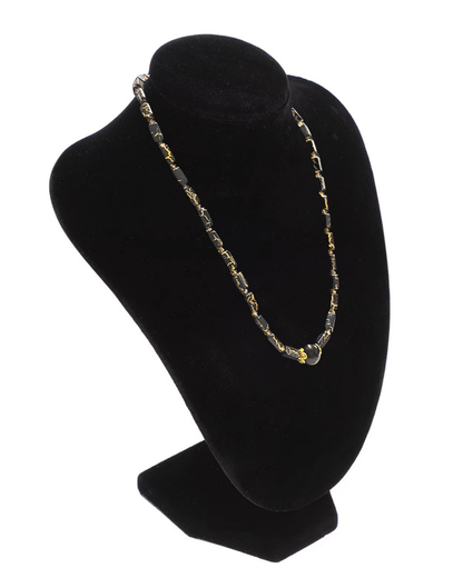 Genuine Onyx Round Hand beaded Beaded Necklace