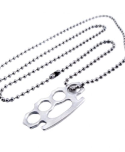 Brass Knuckle Duster Necklace