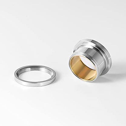 2PCS Stainless Steel Screw Ear Gauges Tunnels Hollow Double Flare Black Gold For Man For Woman Body Piercing Jewelry 6mm-30mm Stretcher