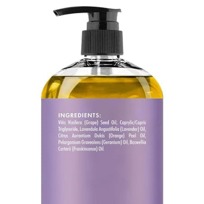 MAJESTIC PURE Arnica Sore Muscle Massage Oil for Massage Therapy - Natural Oil with Lavender and Chamomile Essential Oils - Multipurpose Instant Absorption Full Body Massage Oil - 8 fl. oz.