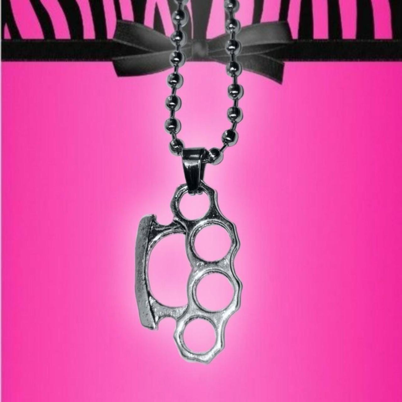 Brass Knuckle Duster Necklace