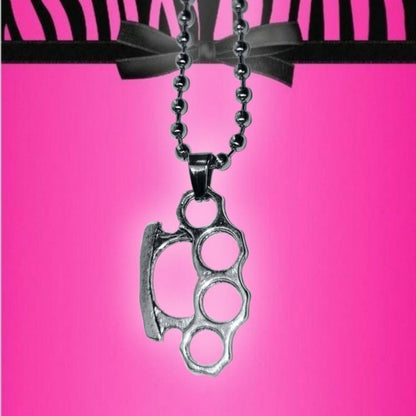 Brass Knuckle Duster Necklace