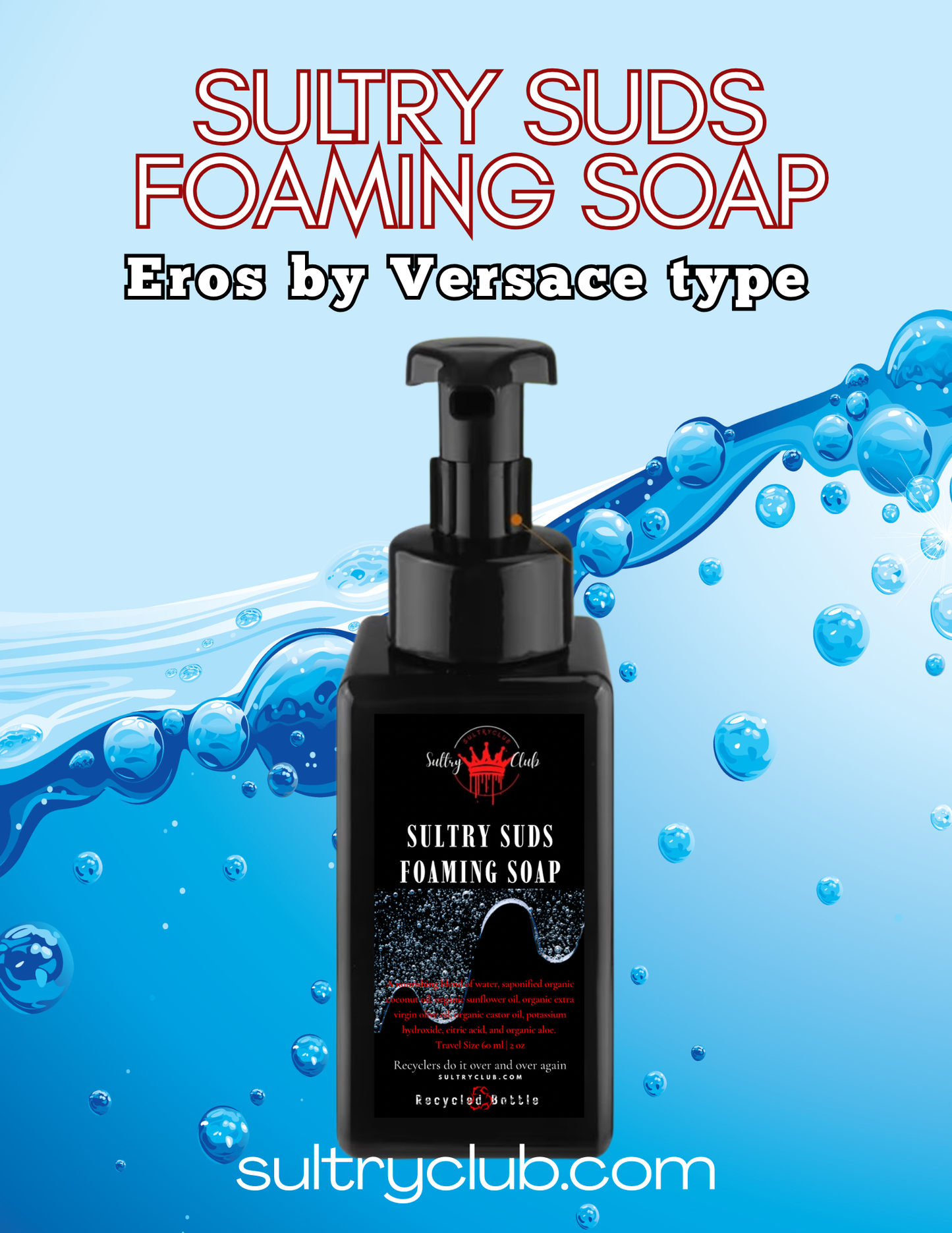 Sultry Suds™ Vegan Foaming Soap (Eros type)