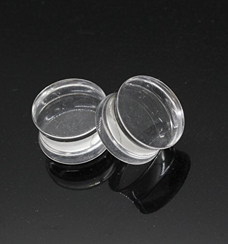 3Pair-Mix color Acrylic Ear Plug Expanders UV Ear Gauges Piercing Jewelry