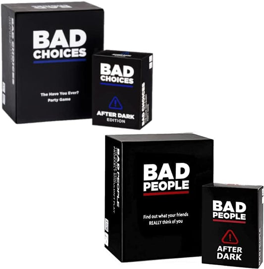 BAD PEOPLE & Bad Choices Mega Games Bundle - Both Base Games + Expansion Packs