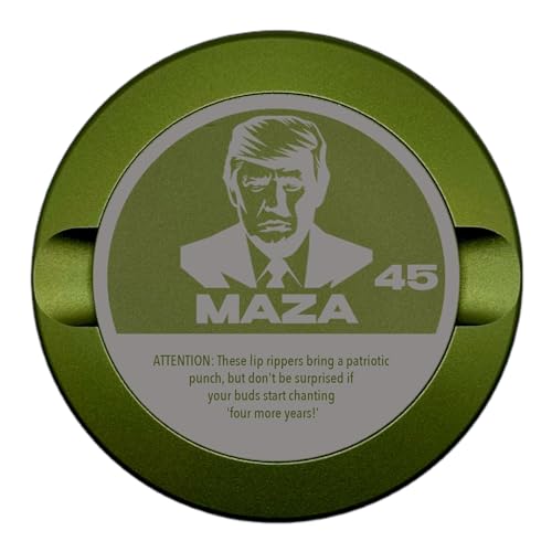 Edition 007: MAZA Metal Snus Can, Metal Container for Zyn, ON, Velo, or Lucy Pouches, Custom Snus Container, Tobacco Can, Dip Can, Gift, Nicotine Pouch Tin, Gift for Him (Champagne Gold)