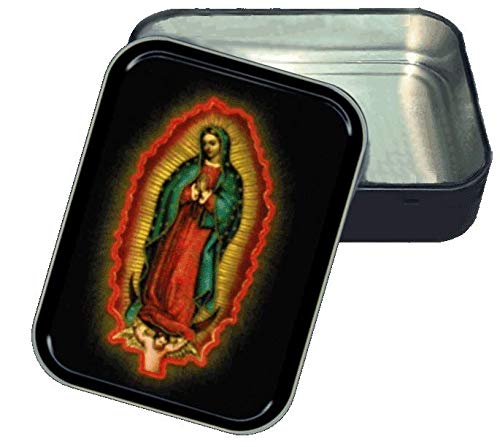 Stash Tins Guadalupe Storage Container 4.37" L x 3.5" W x 1" H