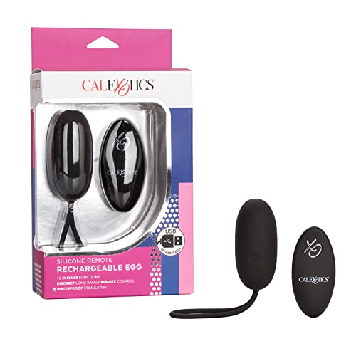 CalExotics Silicone Remote Panty Pleaser Vibrator – Waterproof Adult Sex Toys for Couples – 12 Vibe Function Massager, Black, 1 Count