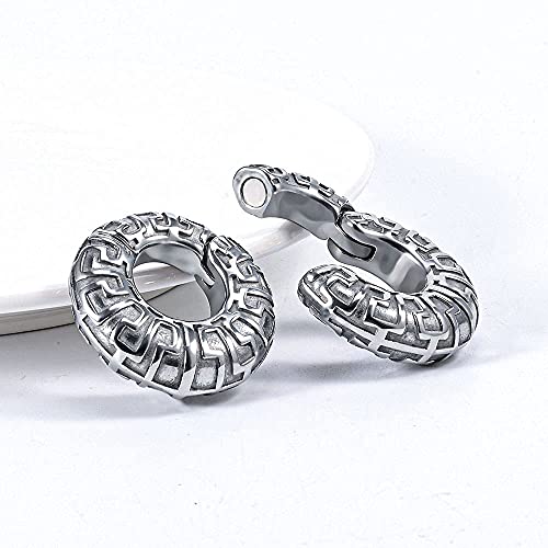 Ear Hanger Weights For Stretched Ear Gauges 0g 00g Stainless Steel Ear Heavy Dangle For Women Plugs Tunnels Piercing Kit