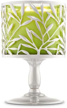 Vine Leaf Pedestal 3 Wick Candle Holder.