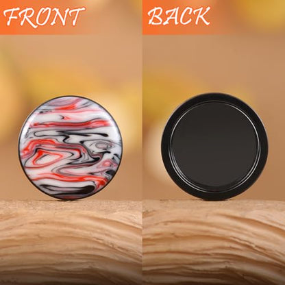 4PCS Stainless Steel Ear Gagues Ink Mixing Type Ear Tunnels and Plugs Screw Fit Expander Stretcher Piercings