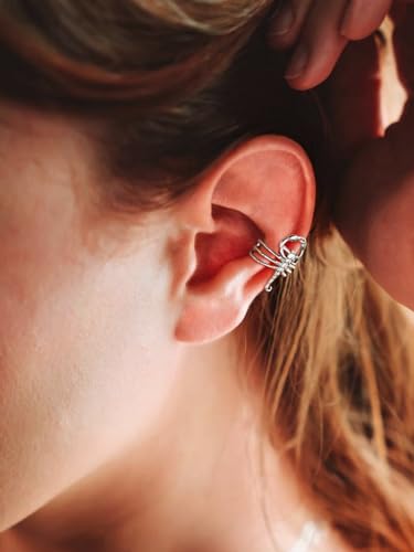 FaithHeart 925 Sterling Silver Ear Cuff Earrings for Women, Cute Punk Animals Ear Piercing Earrings for Non Pierced Ear, 1 Piece with Gift Box
