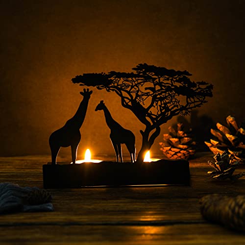 OKKGLY Exquisite Carving Candle Holder,Iron Candle Holders,Black Candlestick Holders,for Wedding, Dinning, Party Decorations Candle Holder Centerpieces