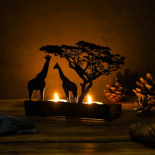 OKKGLY Exquisite Carving Candle Holder,Iron Candle Holders,Black Candlestick Holders,for Wedding, Dinning, Party Decorations Candle Holder Centerpieces