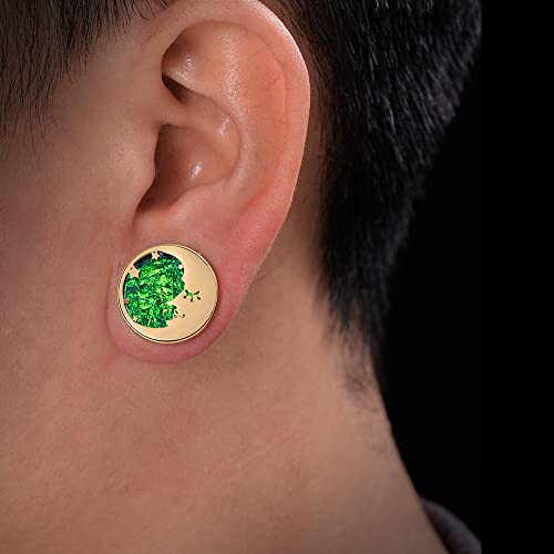 2PCS Sun Moon Ear Gauges Screw Ear Tunnels Plugs Flesh Stretchers Piercing Earrings Hangers Expander 0g-1"(8mm-25mm)