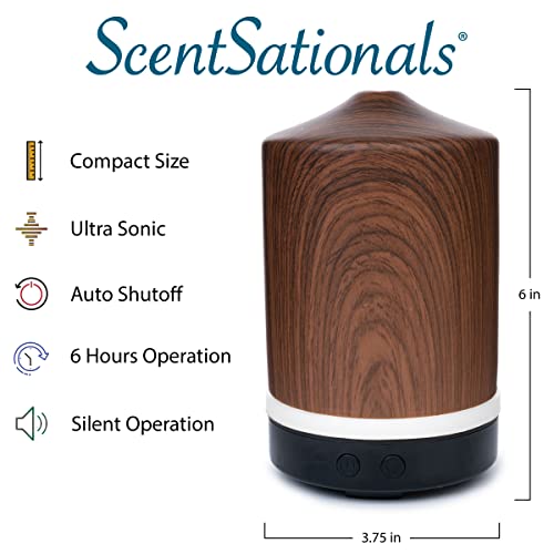 Scentsationals Eclectic Oil Diffuser - Scented Essential Oils - Classic Aromatherapy Aroma User - Electric Fragrance Home Air Freshener Gift (Moon Dream)