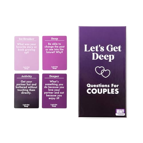 Let's Get Deep by Relatable, A Question Card Game for Couples, Great for Date Night Ideas, Couples Gifts, Wedding Gifts, and Long Distance Relationship Gifts, Includes 300 Cards to Build Up Intimacy