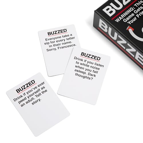 Buzzed Expansion Pack #1 - The Drinking Game That Will Get You & Your Friends Tipsy - Pool Party Games, Summer Party Games