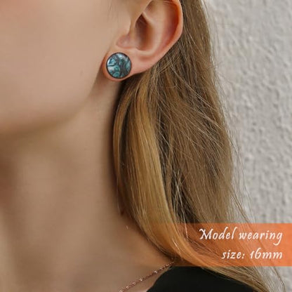 4PCS Stainless Steel Ear Gagues Ink Mixing Type Ear Tunnels and Plugs Screw Fit Expander Stretcher Piercings