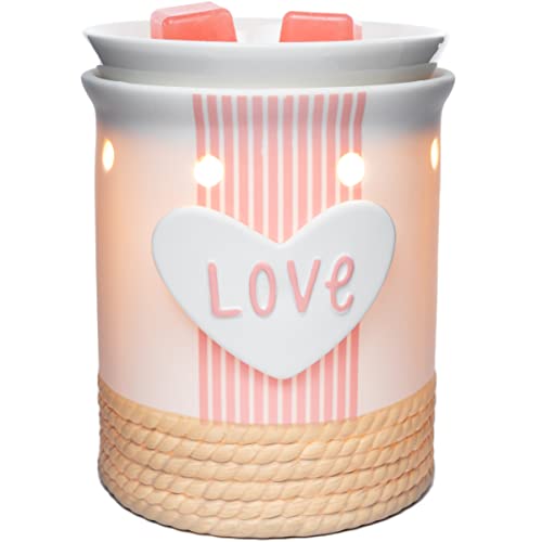 Scentsationals Romance Collection - Scented Wax Warmer - Romantic Wax Cube Melter & Burner - Electric Romance Fragrance Home Air Freshener Gift (Love Bunnies)