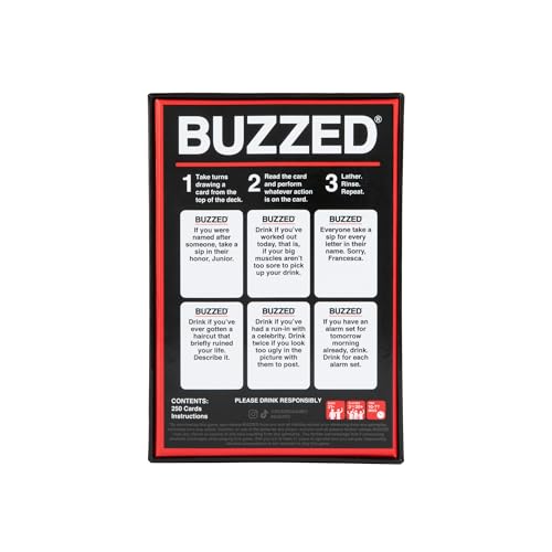 Buzzed Expansion Pack #1 - The Drinking Game That Will Get You & Your Friends Tipsy - Pool Party Games, Summer Party Games