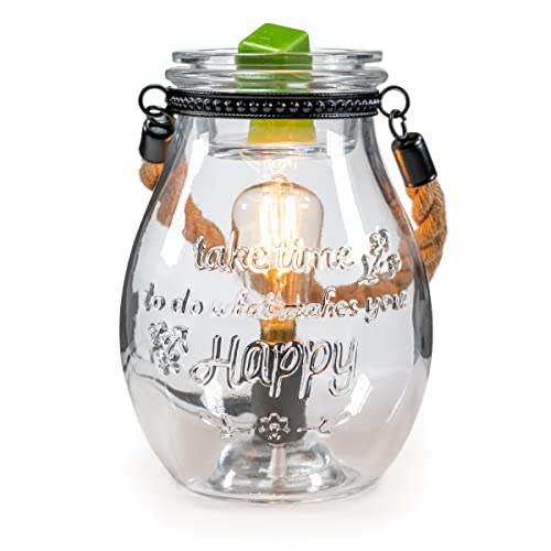 Scentsationals Makaylabe Edison Lantern Wax Warmer 40w Bulb Air Freshener - Scented Electric Warmer - Fragrance Home Decor Wickless Candle Safe Clean Heat Source