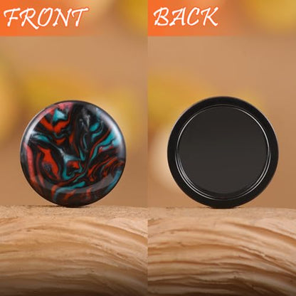 4PCS Stainless Steel Ear Gagues Ink Mixing Type Ear Tunnels and Plugs Screw Fit Expander Stretcher Piercings
