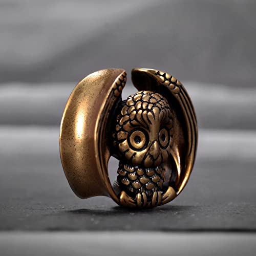 2PCS Owl Saddle Ear Gauges Tunnels Opening Ear Plugs Expander Earrings Stretcher Fashion Body Piercing Jewelry 0g-1"(8mm-25mm)