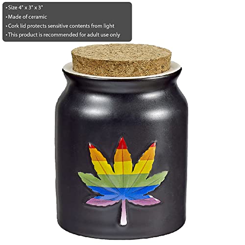 FASHIONCRAFT Patriotic Embossed Leaf Stash Jar