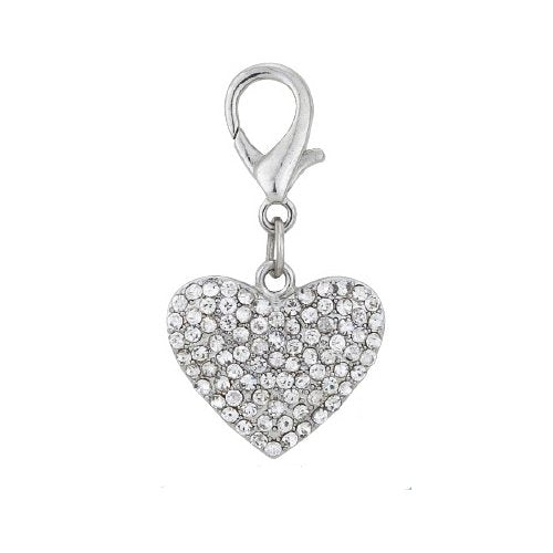 Couture Designer Bling Rhinestone Heart Pet Cat Dog Necklace Collar Charm Pendant Jewelry