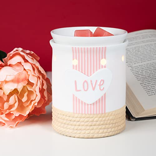 Scentsationals Romance Collection - Scented Wax Warmer - Romantic Wax Cube Melter & Burner - Electric Romance Fragrance Home Air Freshener Gift (Love Bunnies)