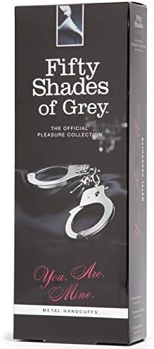 Fifty Shades of Grey You are Mine Metal Handcuffs - Lockable Handcuffs with 2 Keys & Quick Release