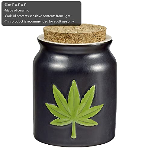 FASHIONCRAFT Patriotic Embossed Leaf Stash Jar