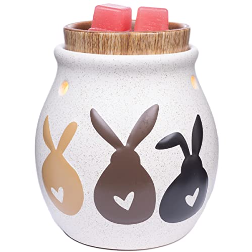 Scentsationals Romance Collection - Scented Wax Warmer - Romantic Wax Cube Melter & Burner - Electric Romance Fragrance Home Air Freshener Gift (Love Bunnies)