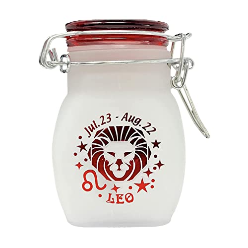 Zodiac Sign Quarter Oz (125ml) Smell Proof Airtight Glass Storage Jar, 3.25'' (Capricorn Astrology Sign)