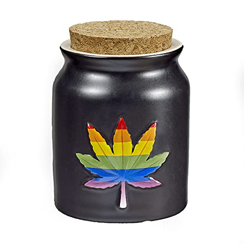 FASHIONCRAFT Patriotic Embossed Leaf Stash Jar