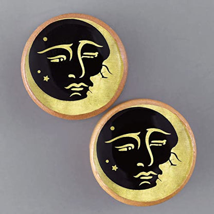 2 PCS Ear Gauges Resin Wood Stretching Ear Tunnels Plugs Expanders Body Piercing Jewelry