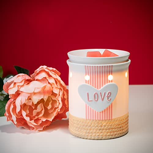 Scentsationals Romance Collection - Scented Wax Warmer - Romantic Wax Cube Melter & Burner - Electric Romance Fragrance Home Air Freshener Gift (Love Bunnies)