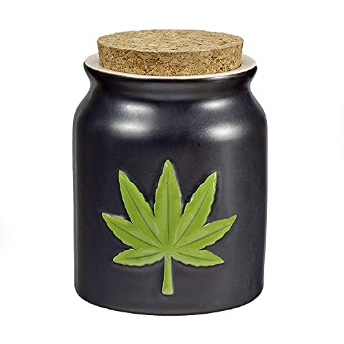 FASHIONCRAFT Patriotic Embossed Leaf Stash Jar